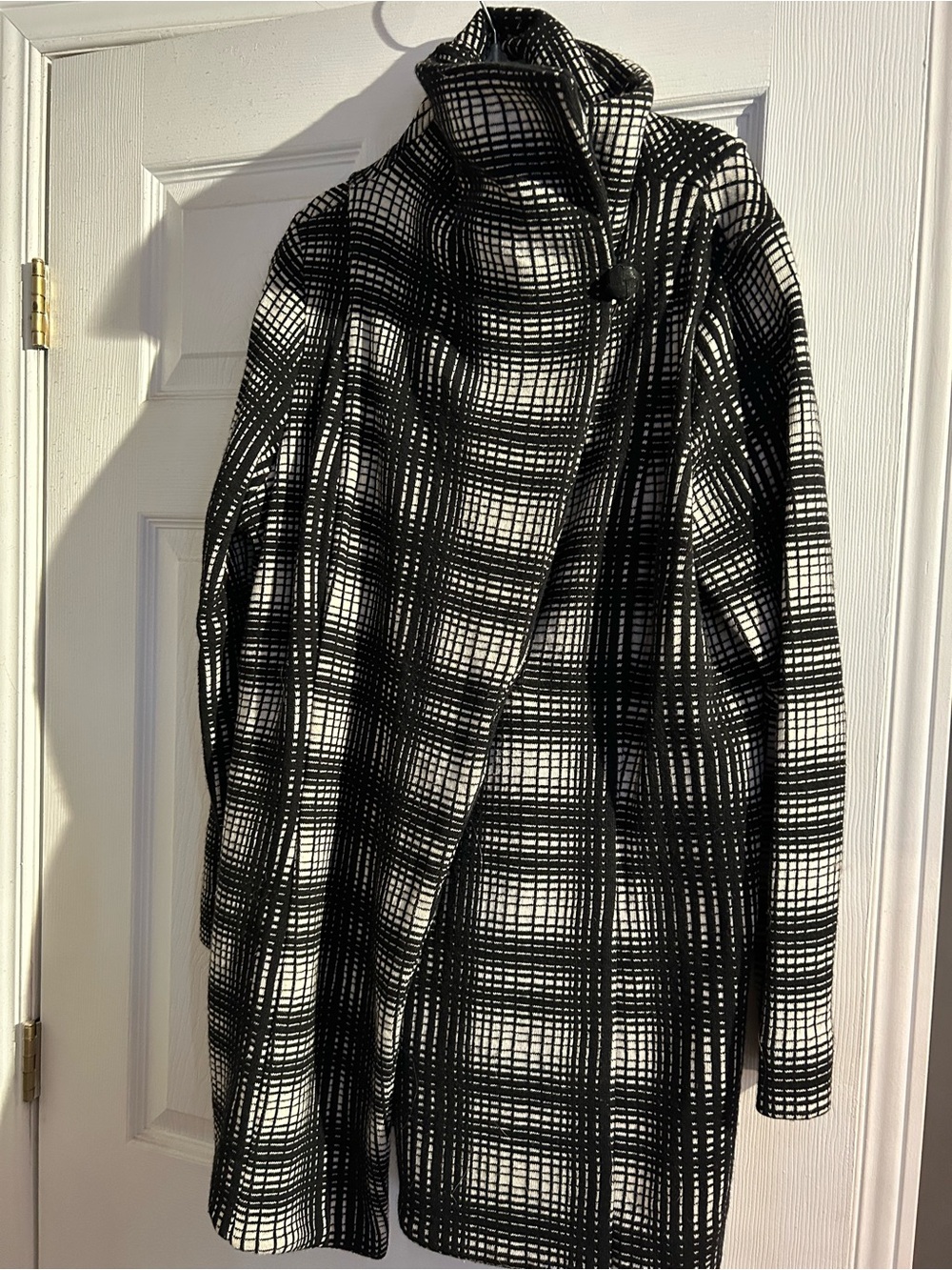 Vintage ESME Black & White Plaid Women’s Coat